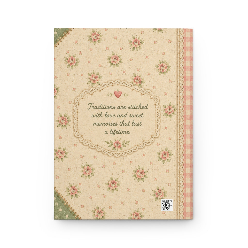Family Traditions Journal, Recipe & Memory Book, Heirloom Keepsake Notebook, Grandma Recipe Journal, Bridal Shower Gift, Hardcover Journal