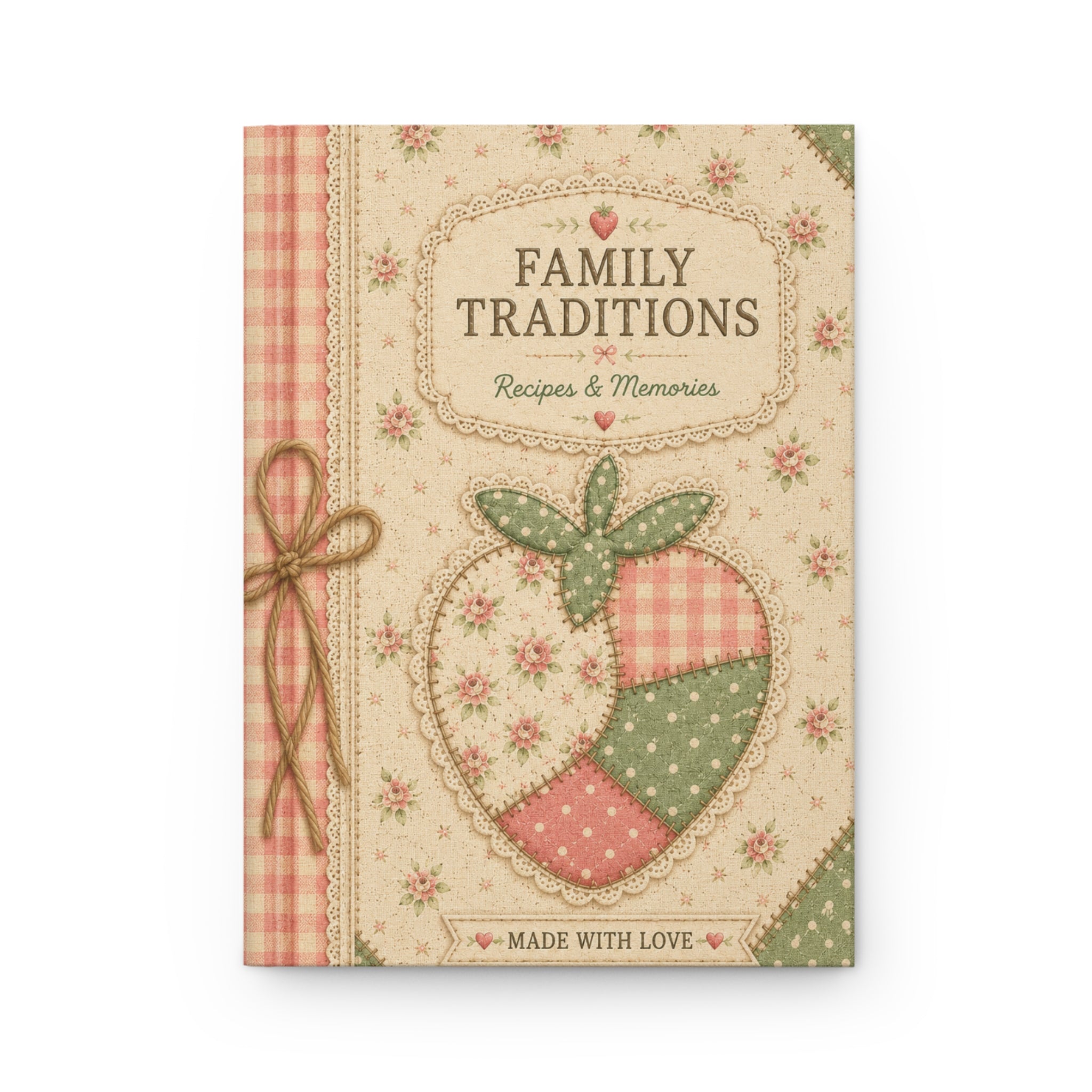 Family Traditions Journal, Recipe & Memory Book, Heirloom Keepsake Notebook, Grandma Recipe Journal, Bridal Shower Gift, Hardcover Journal