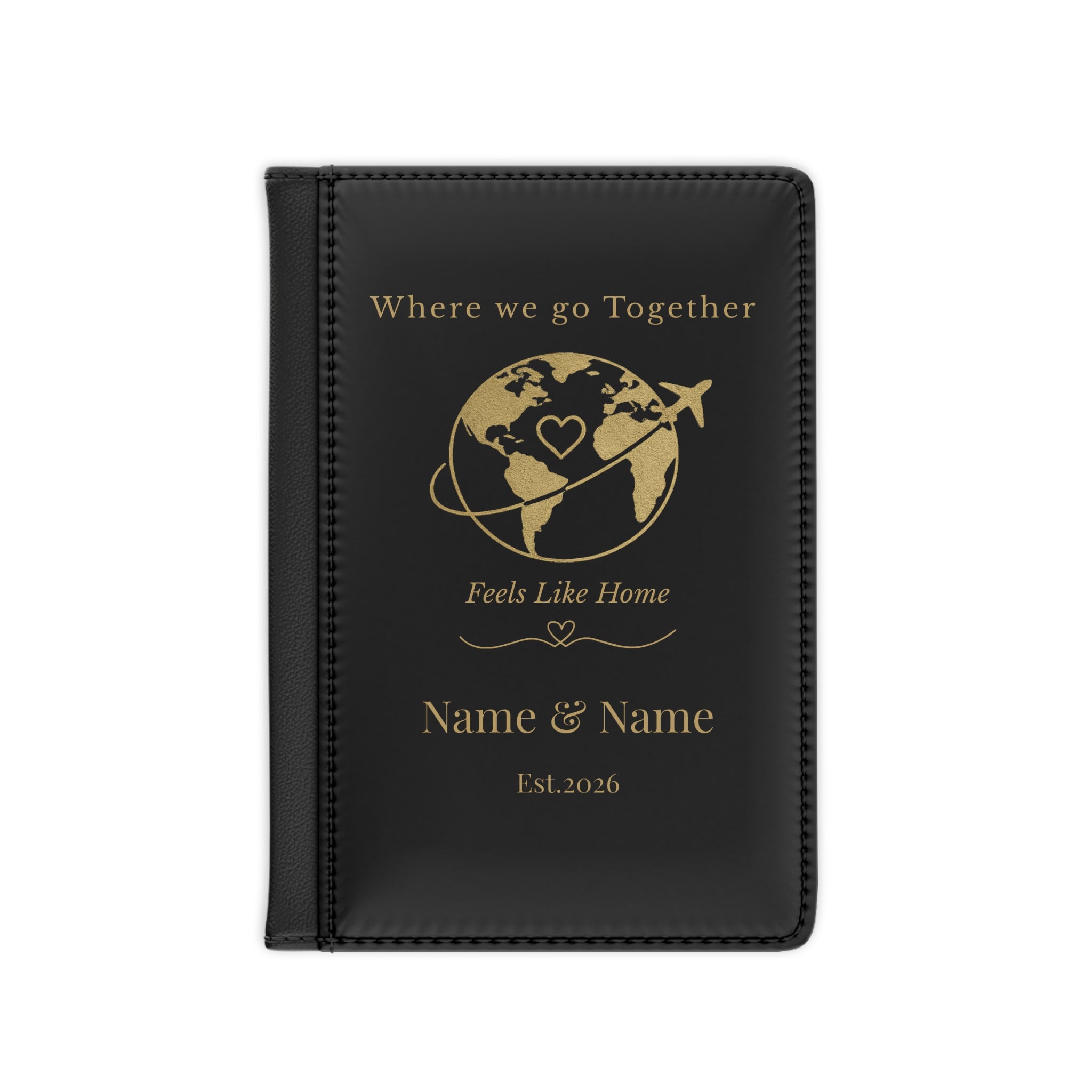 Personalized Passport Cover for Couples, Custom Travel Keepsake Gift, Honeymoon Gift, Anniversary Gift for Husband or Wife,Personalized gift