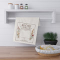 The Recipe That Raised Us Personalized Kitchen Towel | Recipe Card Design, Family Heirloom Gift