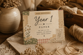 YEAR 1 ANNIVERSARY CARD | PAPER ANNIVERSARY GIFT | HEIRLOOM KEEPSAKE CARD