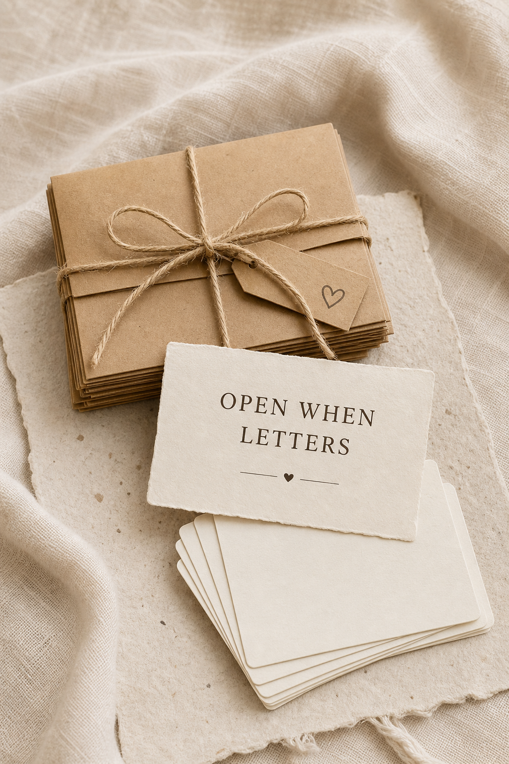 Open When Letters Set | 13 Handmade Comfort Cards, Pre-Written or Blank Keepsake Gift
