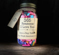 365 Reasons I Love You Jar – Anniversary Gift for Him or Her – Prewritten Love Notes 1st anniversary gift, Couple Gift Idea, paper gif