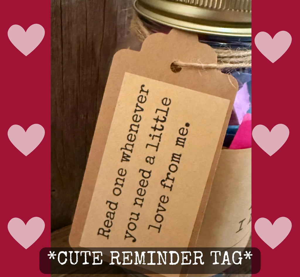 100 Reasons I Love You Jar – Anniversary Keepsake, Romantic Notes for Couples