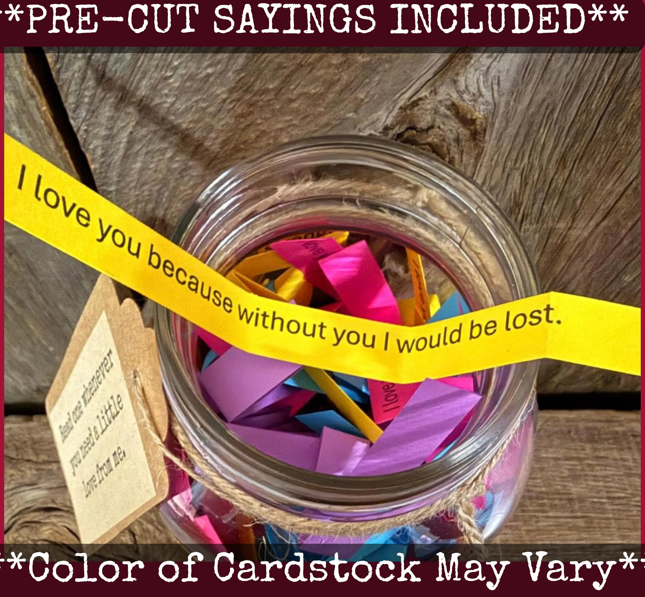 100 Reasons I Love You Jar – Anniversary Keepsake, Romantic Notes for Couples