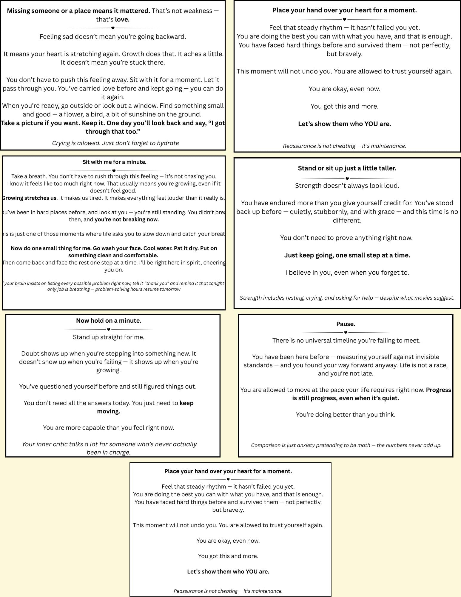 Open When Letters | Choose Pre-Written or Blank Cards | Comfort Gift for Anxiety, Stress & Hard Days