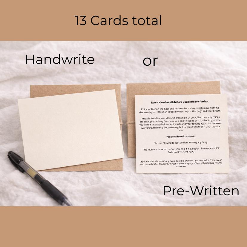 Open When Letters | Choose Pre-Written or Blank Cards | Comfort Gift for Anxiety, Stress & Hard Days